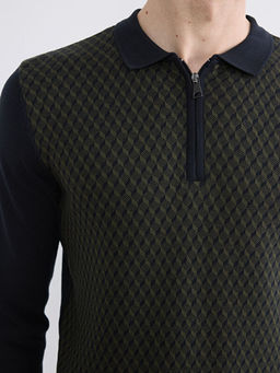 Polo Yaka Erkek Triko Kazak