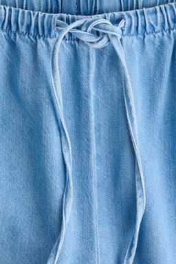 Pantal?n denim con cord?n de ajuste - H&m фото 8