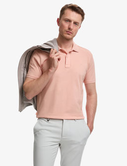 Somon Slim Fit %100 Pamuk D__meli Polo Yaka Basic Ti__rt
