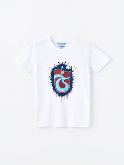 Bisiklet Yaka Trabzonspor Bask?l? K?sa Kollu Erkek ?ocuk ?ortlu Pijama Tak?m? - Waikiki фото 2