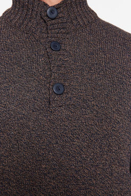 TRENDYOL MAN Vizon Casual Slim Fit Yunlu Yar?m Bal?kc? Dugmeli Triko Kazak TMNAW21KZ0394 - Trendyolmilla фото 22