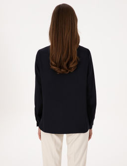 Lacivert Comfort Fit Uzun Kollu G_mlek - Pierre cardin фото 5