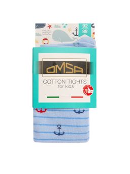 OMSA kids Collant 13P62-1 с рисунком (якорь/полос) - Blu Сhiaro