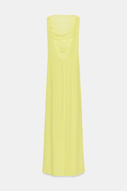 VESTIDO LARGO GEORGETTE / Amarillo lim?n - Zara фото 6