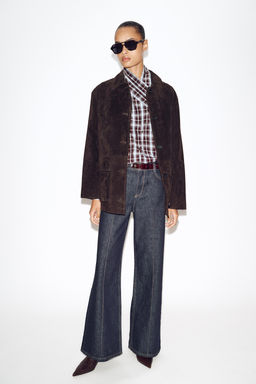 Z1975 WIDE-LEG BELTED JEANS - Zara фото 10