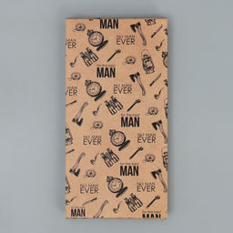 Цена за 5 шт. Коробка для шоколада, кондитерская упаковка For the best man, 17?8.5?1.5 см