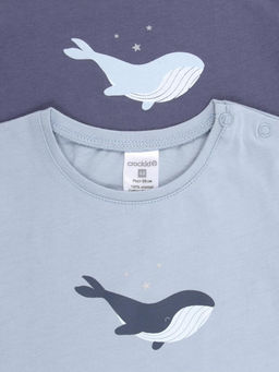 К 302760-2уп/стальной,пыльно-синий набор фуфайка (футболка) яс