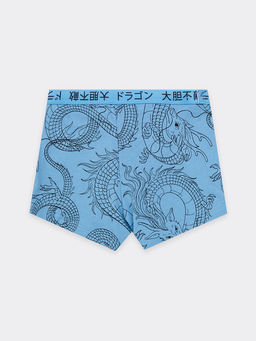 Трусы для мальчиков боксеры мультипак (2 шт.) в пыльно-зеленом цвете с драконами - Mark formelle фото 5