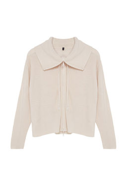 TRENDYOLMILLA Gri Genis Kal?p Fermuar Detayl? Triko H?rka TWOAW23HI00189 фото 6