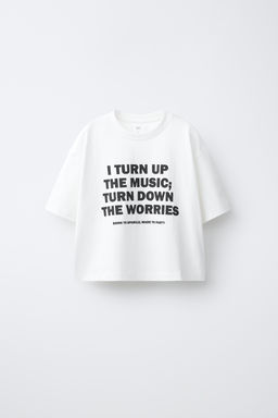 CAMISETA ESTAMPADO TEXTO / Blanco