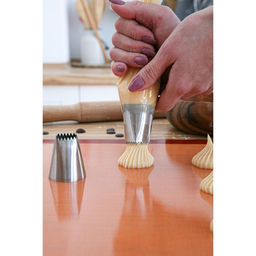 Коврик для выпечки армированный Доляна, силикон, 60?40 см, бежевый фото 4