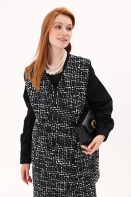 Костюм NIKVA н809-1 графит шанель  фото 2