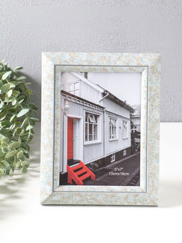 Фоторамка пластик 13х18 см "Марокканская мозаика" оттенки голубого 23х18х2 см