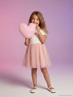 Bisiklet Yaka K?z ?ocuk T?t? Elbise