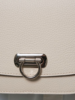 Сумка кожаная Azaro 30741 светлый крем