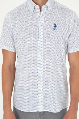 Мужская темно-синяя рубашка с коротким рукавом - U.s. polo assn фото 6