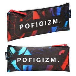 Пенал мягкий, 1 отделение, 90×215×10 мм, плоский, deVENTE, Pofigizm, искусственная кожа