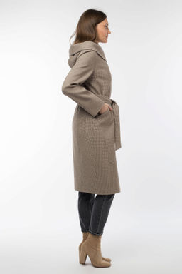 Пальто женское демисезонное (пояс) - El podio фото 5