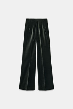 VELVET FLARE TROUSERS ZW COLLECTION - Zara фото 6