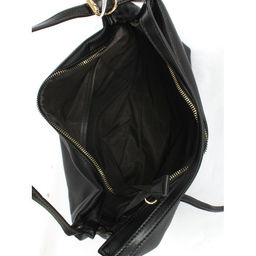 Сумка женская искусственная кожа DJ-CM 6787-BLACK, 1отд+еврокарман, плечевой ремень, черный SALE 257724 - Adelia фото 3