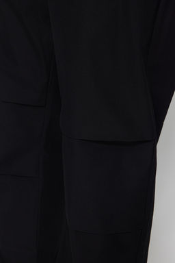 Siyah Jogger Fit Baggy Parasut Pantolon TMNSS23PL00045