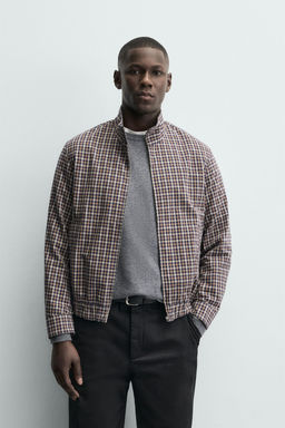CHECKED BOMBER JACKET - Zara фото 10