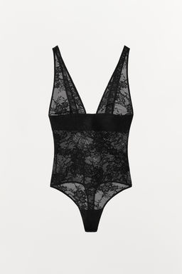LACE POLYAMIDE BODYSUIT - Zara фото 4