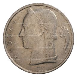 5 франков 1974 года Бельгия  Надпись на французском (BELGIQUE)