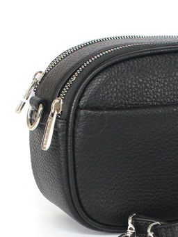 Сумка женская искусственная кожа DJ-CM 6920-BLACK, 2отд, плечевой ремень, черный SALE 260336 - Adelia фото 4