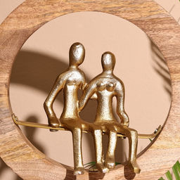 Сувенир интерьерный в деревянном кольце «Пара», 30×8×33 см