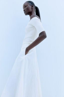 Top off-the-shoulder en punto de canale - H&m фото 2