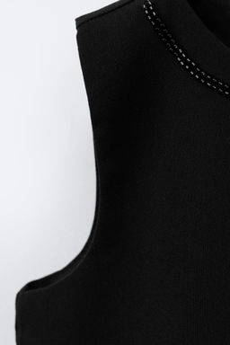 TOP WITH BOW AND BEADS - Zara фото 4