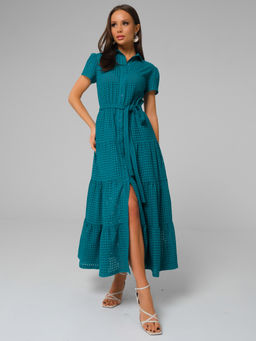 Платье макси из шитья - Stilla фото 2