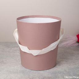 Коробка для цветов 14х15 см / 527-5PINK FOG /уп 300/