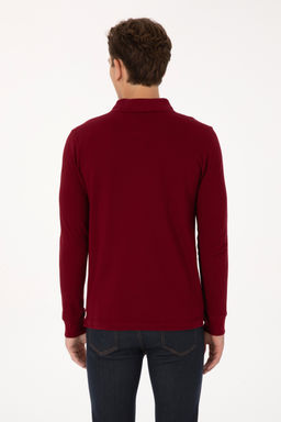 Erkek Bordo Basic Sweatshirt - U.s. polo assn фото 12