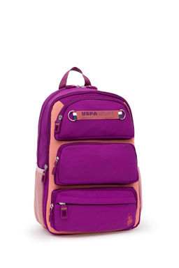 Фиолетовая школьная сумка для девочки - U.s. polo assn фото 4