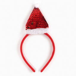 Карнавальный костюм новогодний Яркая санта, рост 110-116 см, платье, ободок - Волшебная маска фото 5