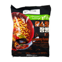 Лапша б/п острая со вкусом морепродуктов/Jjamppong ramen Pulmuone, Корея, 100,7 г Акция