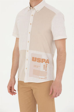 U. S. Polo Assn Мужская рубашка с коротким рукавом Stone - U.s. polo assn фото 7