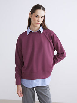 Bisiklet Yaka Kad?n Sweatshirt