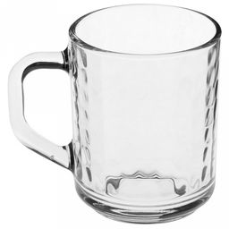 Кружка стеклянная "Матрица" 200мл, д7см, h9см (Россия)