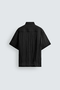 CAMISA FLUIDA ESTRUCTURA RELIEVE / Negro - Zara фото 8