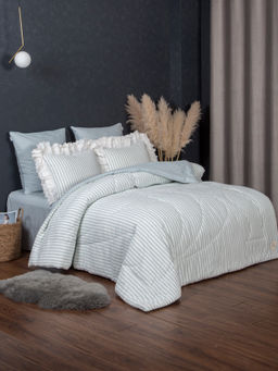 Stripe Muslin lace (голубое серебро) комплект