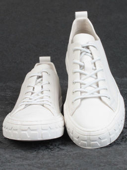 03-72699-2 WHITE Полуботинки спортивные мужские (натуральная кожа)