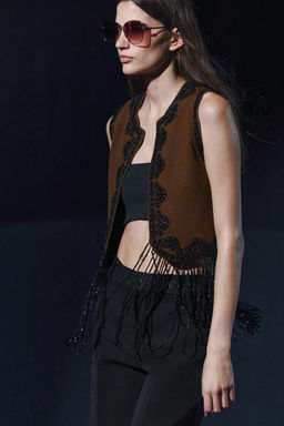 BEADED KNIT VEST - Zara фото 5
