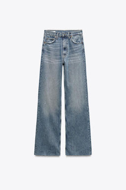 TRF HIGH-WAIST WIDE-LEG FULL-LENGTH JEANS - Zara фото 29