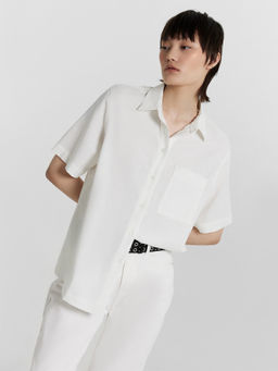 Рубашка женская белая белый 112855-1/1