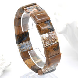 Браслет из петерсита прямоугольник 18*12мм, 53г