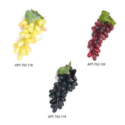 Муляж Виноград 1 шт (45 ягод) 16 см (SF-3321) желтый - Больше подарков фото 4