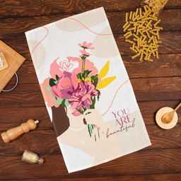 Кухонное полотенце Доляна You are beautiful, 35?60 см, 100% хлопок, 160 г/м?